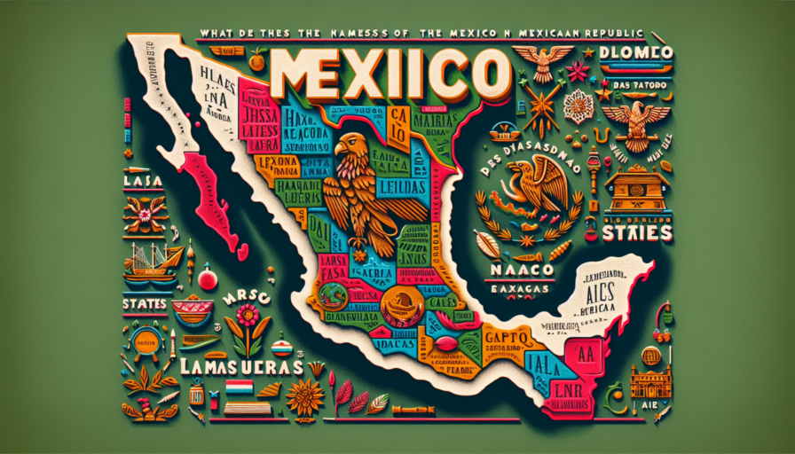 ¿Cuáles son los nombres de los 32 estados de la Republica Mexicana?